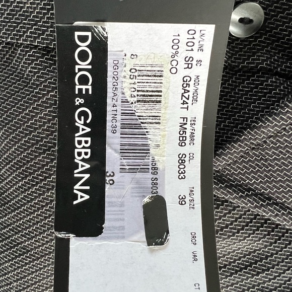 Men’s authentic DOLCE & GABBANA dress shirt tailored fit size 15.5 - Picture 4 of 4